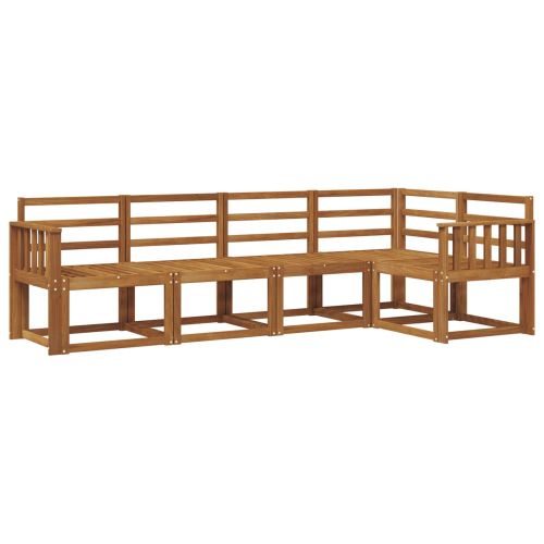 Комплект дивани за открито 5 pcs Естествен