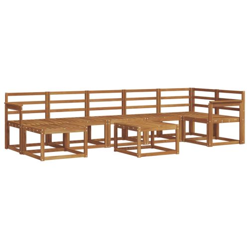 Комплект дивани за открито 8 pcs Естествен