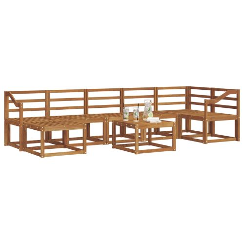 Комплект дивани за открито 8 pcs Естествен