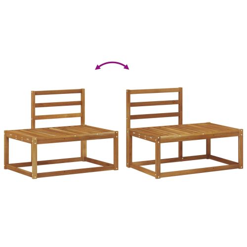 Комплект дивани за открито 3 pcs Естествен