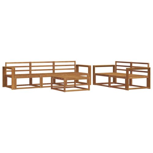 Комплект дивани за открито 6 pcs Естествен
