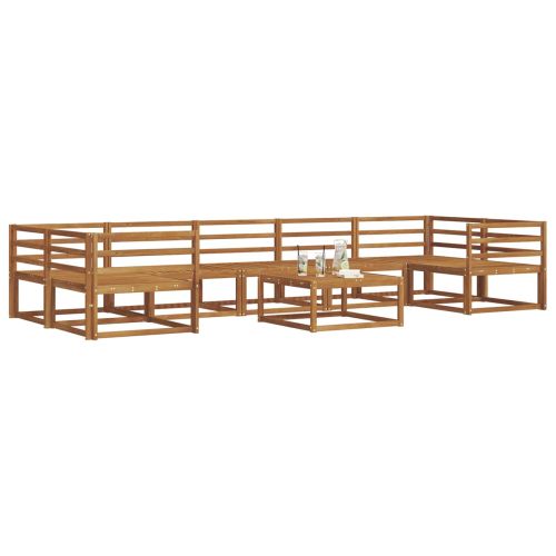 Комплект дивани за открито 8 pcs Естествен