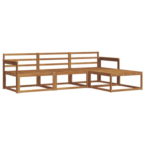 Комплект дивани за открито 4 pcs Естествен
