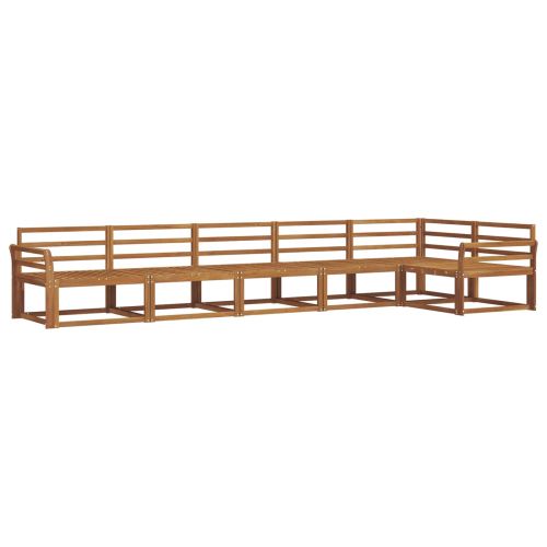 Комплект дивани за открито 6 pcs Натурално