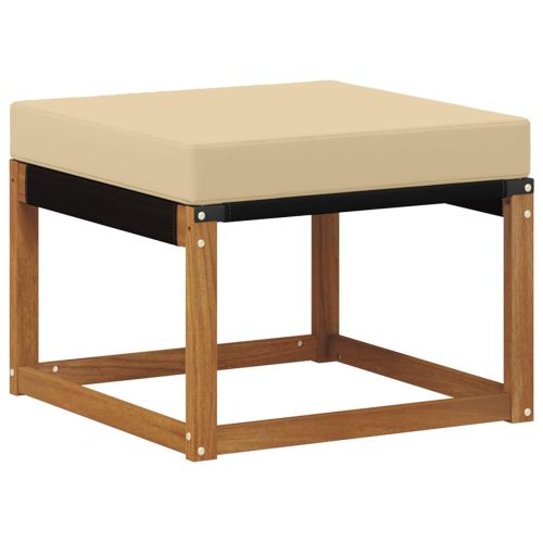 Комплект дивани за открито 8 pcs Натурален и Бежов