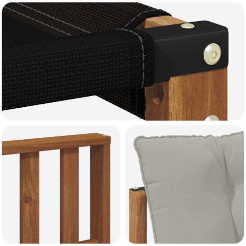 Комплект дивани за открито 5 pcs Естествено и светло сиво