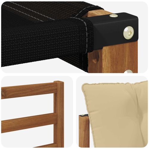 Комплект дивани за открито 6 pcs Натурален и Бежов