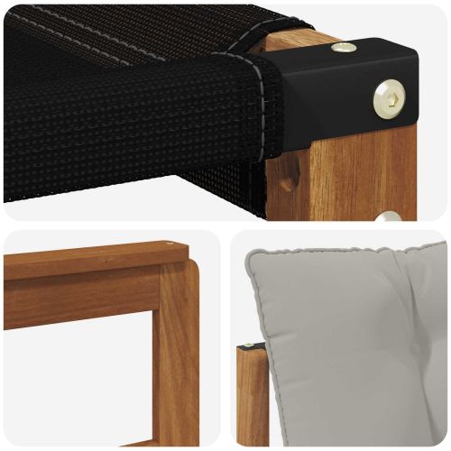 Комплект дивани за открито 6 pcs Естествено и светло сиво