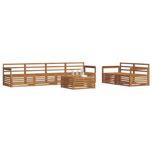 Комплект дивани за открито 7 pcs Естествен