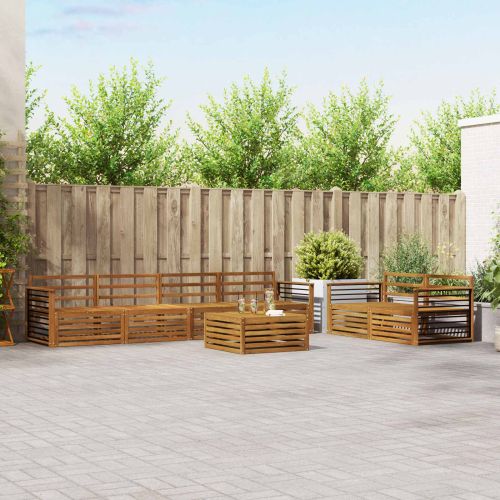 Комплект дивани за открито 7 pcs Естествен