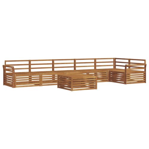 Комплект дивани за открито 7 pcs Естествен