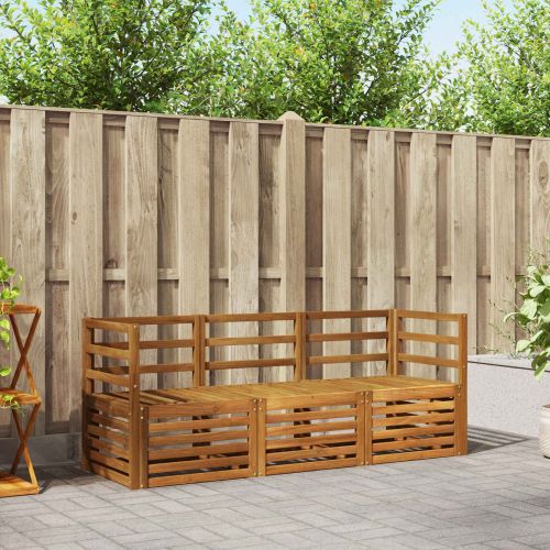 Комплекти дивани 3 pcs Естествен Солидно акациево дърво