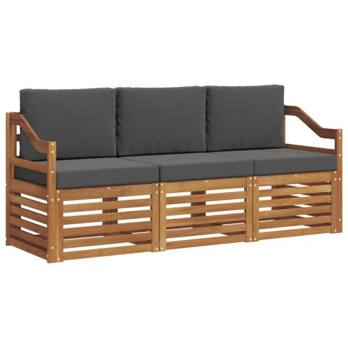 Комплекти дивани с възглавница 3 pcs Натурален и Антрацит