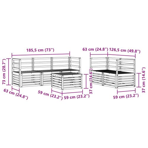 Комплекти дивани Солидно акациево дърво