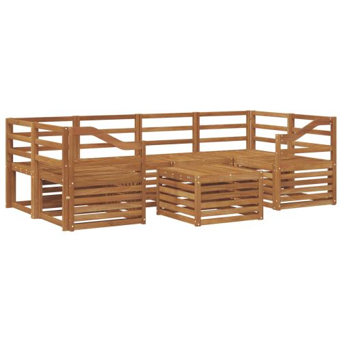 Комплект дивани за открито 7 pcs Естествен