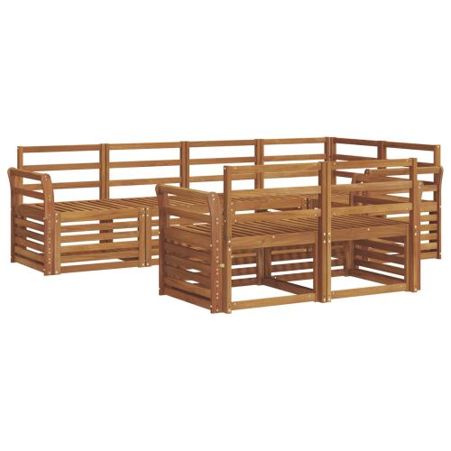 Комплект секционен диван 7 pcs Естествен