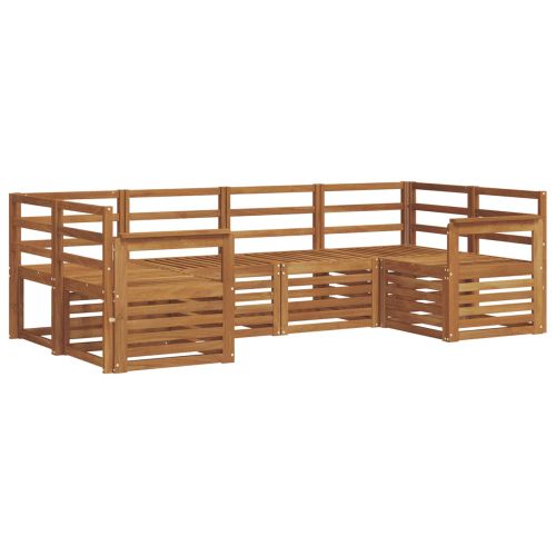 Комплект секционен диван 6 pcs Естествен