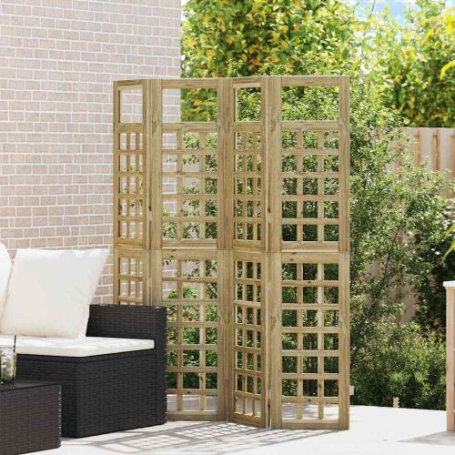 Екран за уединение Меден кафяв 160 x 180 cm Солиден бор