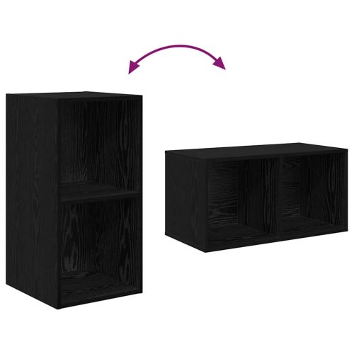 Комплект ТВ шкаф 3 pcs Черния дъб Инженерно дърво