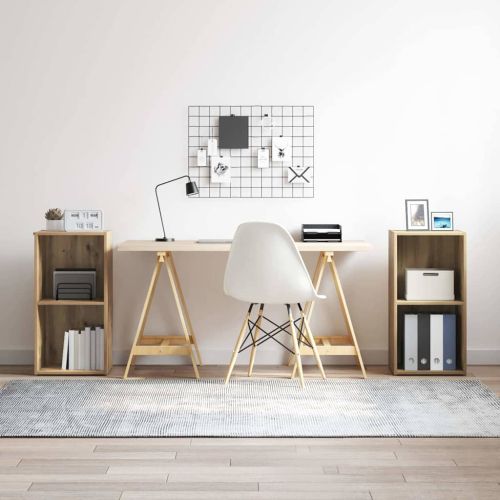 Комплект ТВ шкаф 2 pcs Дъб 37 x 35 x 72 см Инженерно дърво