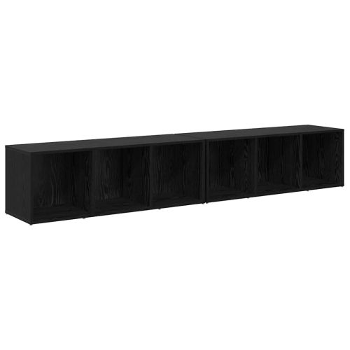 Комплект ТВ шкаф 2 pcs Черния дъб 37 x 35 x 107 см