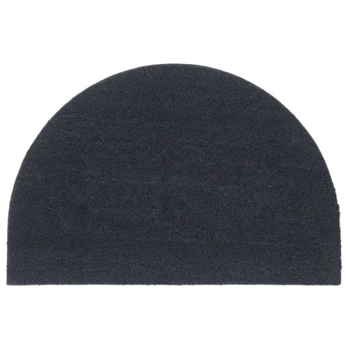 Изтривалка за врата тъмносива полукръгла 60x90 см тъфтинг кокос