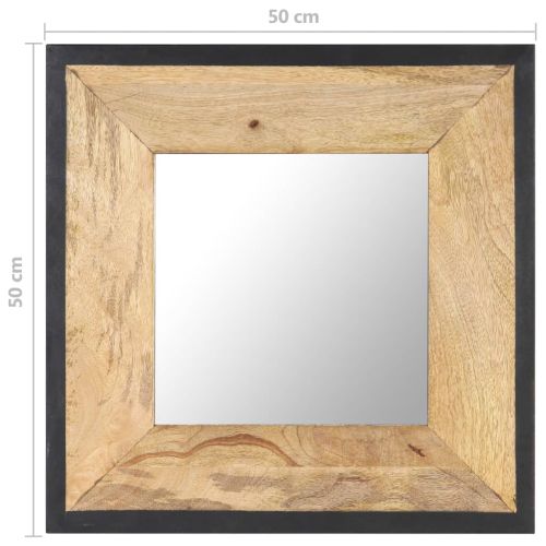 Огледало, 50x50 см, мангово дърво масив