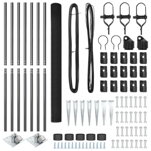 Стълб за ограда. Сиво