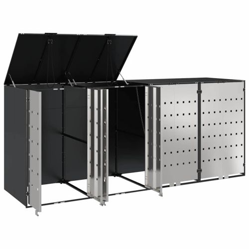 Контейнер за съхранение на 3 коша 340 x 77.5 x 115.5 см Стомана