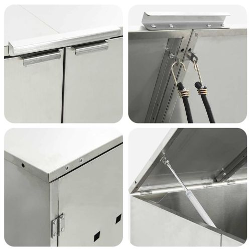 Контейнер за съхранение на 3 коша 340 x 77.5 x 115.5 см