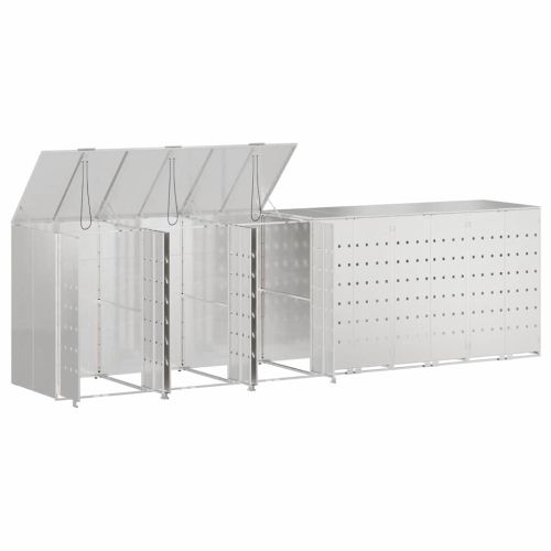 Контейнер за съхранение на 3 коша 340 x 77.5 x 115.5 см