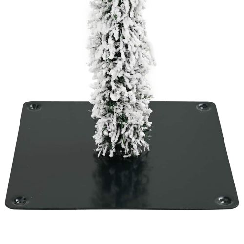 Коледно дърво с 300 LED светодиода Бяло 210 cm ПЕ и стомана