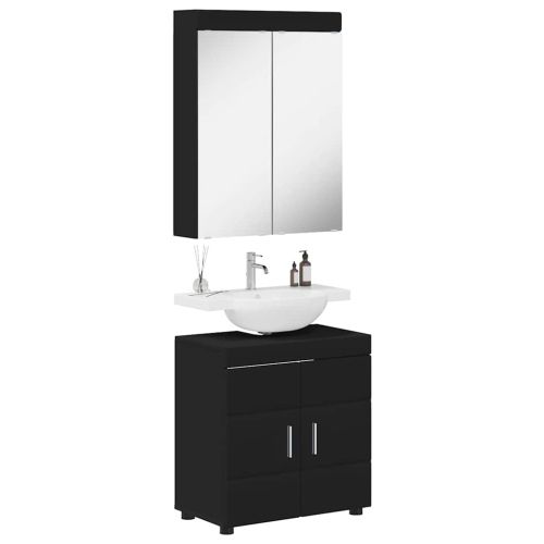 Комплект мебели за баня TULUM 2 pcs Черно 60 x 34 x 63 см