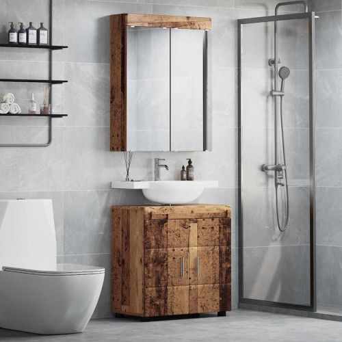 Комплект мебели за баня TULUM 2 pcs Старо дърво 60 x 34 x 63 см