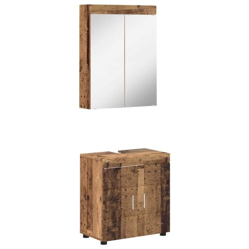 Комплект мебели за баня TULUM 2 pcs Старо дърво 60 x 34 x 63 см