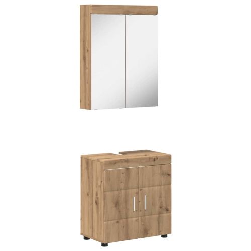 Комплект мебели за баня TULUM 2 pcs Дъб 60 x 34 x 63 см