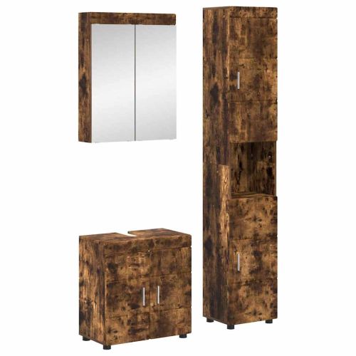 Комплект мебели за баня TULUM 3 pcs Димян дъб 60 x 34 x 63 см