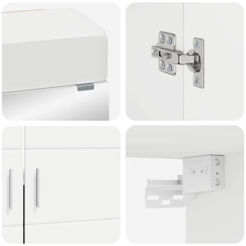 Комплект мебели за баня TULUM 4 pcs Бяло 60 x 34 x 63 см