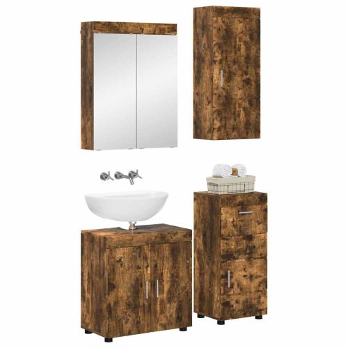 Комплект мебели за баня TULUM 4 pcs Димян дъб 60 x 34 x 63 см