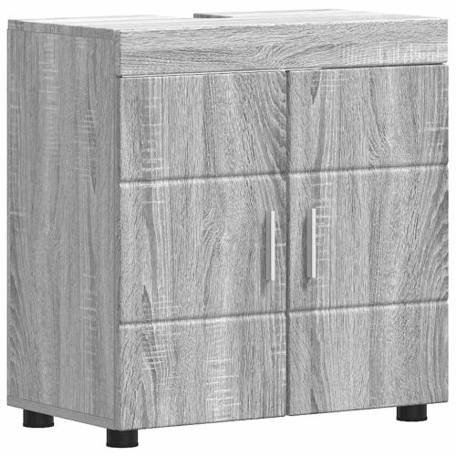 Комплект мебели за баня TULUM 4 pcs Сив Сонома 60 x 34 x 63 см