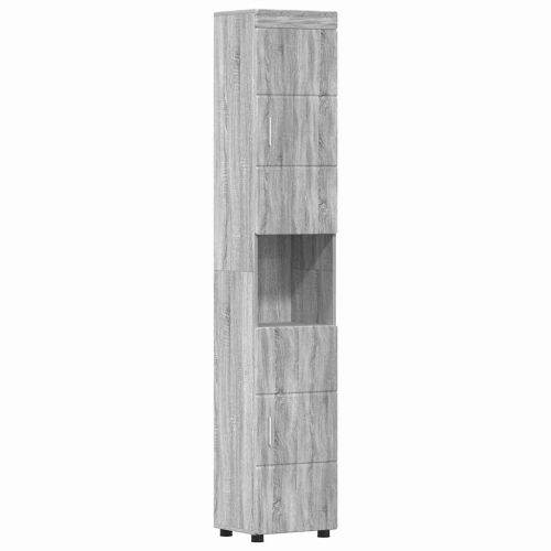 Комплект мебели за баня TULUM 5 pcs Сив Сонома 60 x 34 x 63 см
