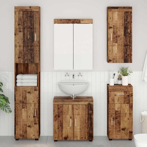 Комплект мебели за баня TULUM 5 pcs Старо дърво 60 x 34 x 63 см