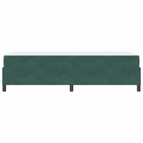 Рамка за легло Тъмен зелен 80 x 200 cm текстил