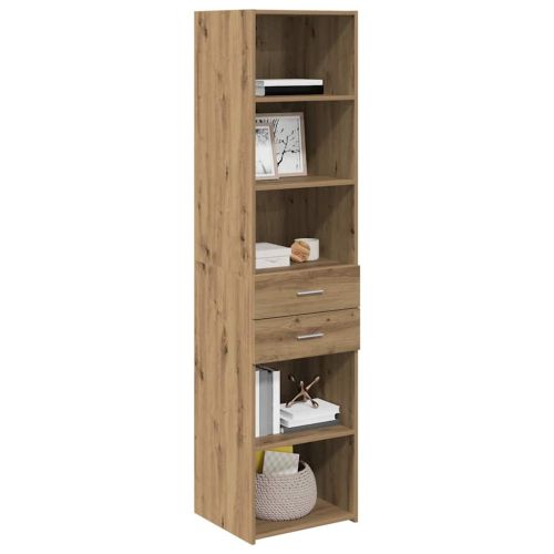 Висок шкаф с чекмедже Дъб 45 x 42,5 x 185 см Инженерно дърво