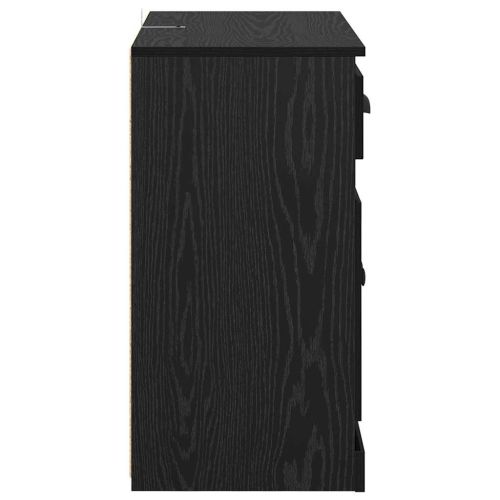 Скейдбордове с чекмедже 2 pcs Черния дъб 70 x 35,5 x 67,5 см