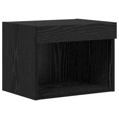 Кабинети за телевизор на стената 4 pcs Черния дъб
