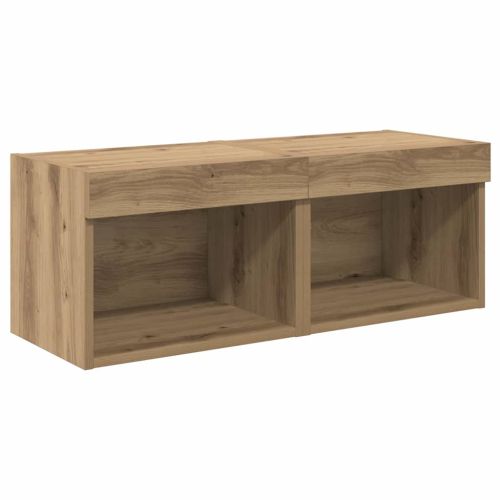 Стойки за телевизор 8 pcs Дъб Инженерно дърво
