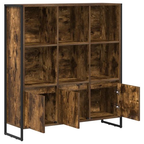 Шкаф за книги 2 pcs Димящ дъб 99,5 x 30 x 108 см