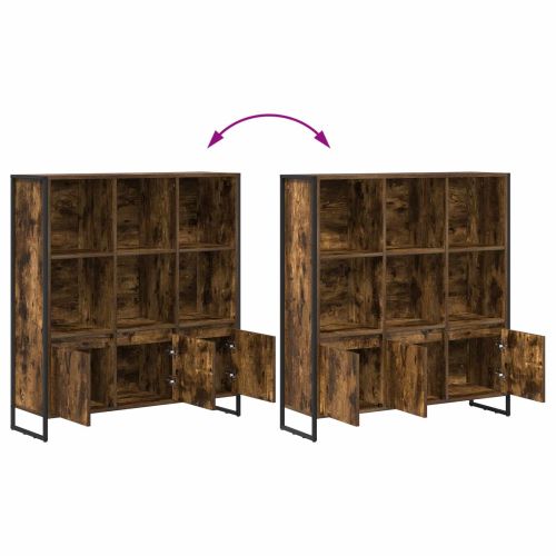 Шкаф за книги 2 pcs Димящ дъб 99,5 x 30 x 108 см