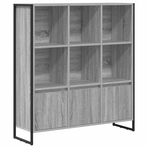 Шкаф за книги 2 pcs Сив Сонома 99,5 x 30 x 108 см